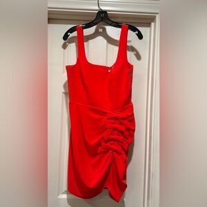 Amanda Uprichard Vibrant Red Mini Dress